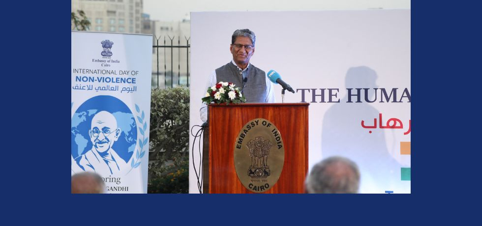 Ambassador Suresh Reddy addressing the gathering during the seminar entitled Human Cost of Terrorism